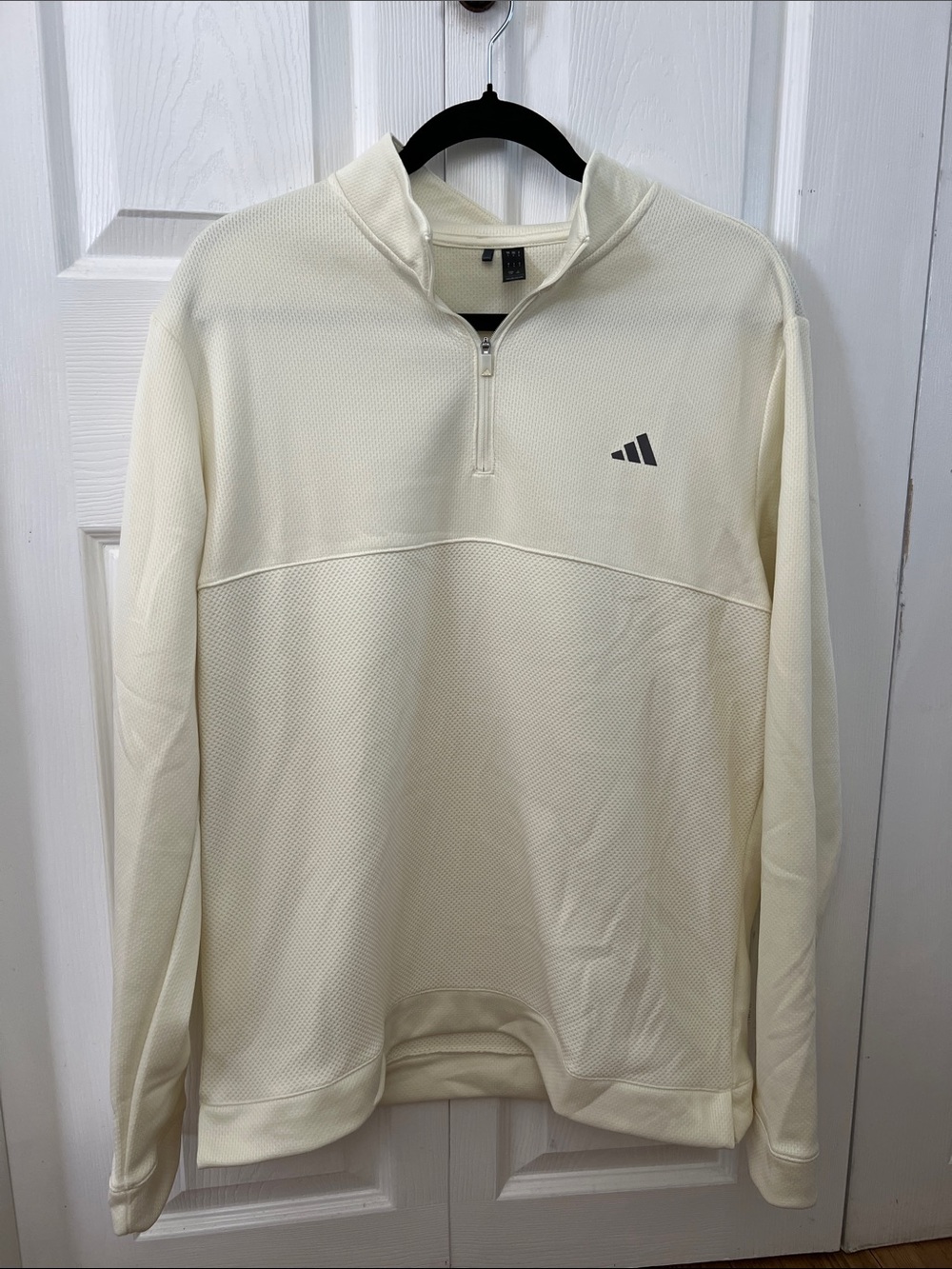 adidas Cream Quarter-Zip Pullover